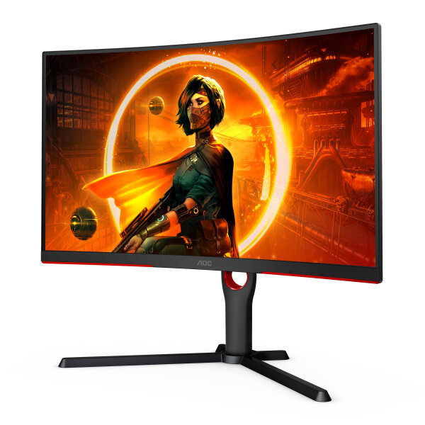 68.6cm (27") AOC CQ27G3SU/BK VA WQHD 165Hz Gaming Lautsprecher Curved