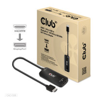 Club3D Adapter HDMI + MicroUSB > DP    4K120Hz aktiv St/Bu retail