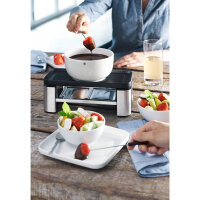 WMF KITCHENminis 0415100011 Raclette Grill 2 Person(en) 370 W Schwarz, Edelstahl