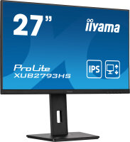 iiyama ProLite 27" (68.5 cm) Full HD-Monitor mit IPS-Panel-Technologie, einem Edge-to-Edge Design und einem höhenverstellbarem Standfuß