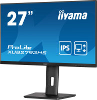 iiyama ProLite 27" (68.5 cm) Full HD-Monitor mit IPS-Panel-Technologie, einem Edge-to-Edge Design und einem höhenverstellbarem Standfuß