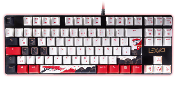 Lexip UBXLXKB0003 Tastatur Gaming USB QWERTZ Mehrfarbig