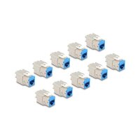 DELOCK Keystone Modul RJ45 Bu zu LSA Cat.6A blau Set 10 Stk