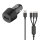 2GO KFZ-Ladegerät 3000mA 3in1 Micro-USB, Lightning, USB-C sw