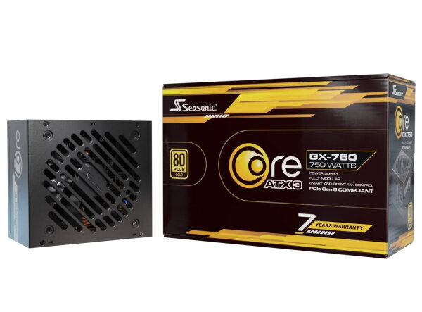 850 Watt SeaSonic Core GX ATX 3 (2024) GX-850 850W Netzteil ATX 3.1 vollmodular 80 PLUS Gold schwarz