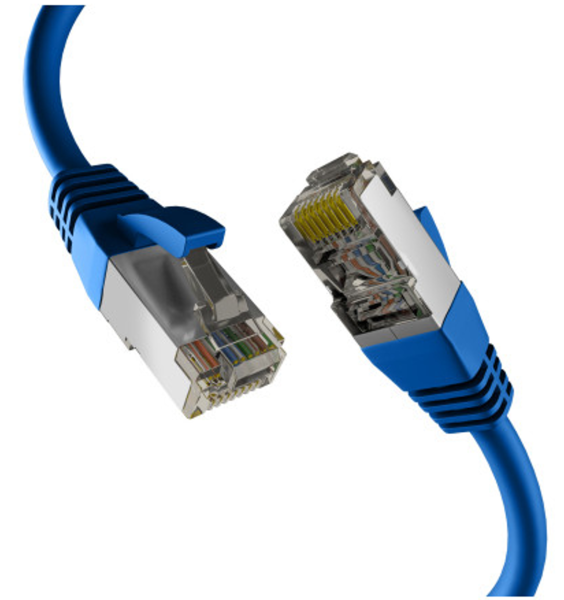 M-Cab CAT8.1 BLAU 1m RJ45 PATCHKABEL S/FTP PIMF