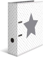 HERMA Ordner A4 Sterne weiß gepunktet