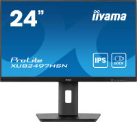 60.5cm (23.8") Iiyama XUB2497HSN-B2 IPS Full-HD 100Hz Pivot Lautsprecher USB-C-Dock und RJ45 (LAN) Anschluss schwarz