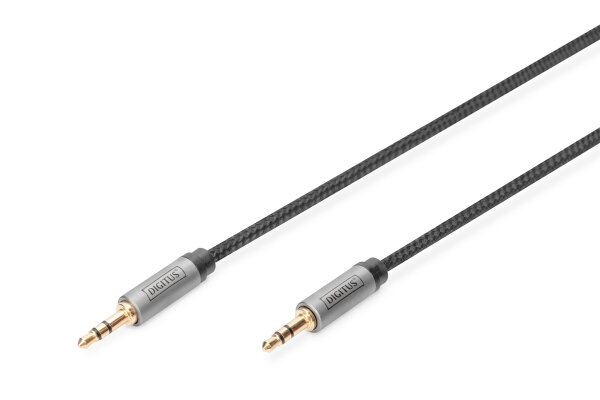 Digitus Audio Anschlusskabel, 3,5 mm Klinke auf 3,5 mm Klinke