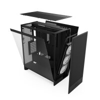 NZXT H7 Flow RGB (2024) Matte Black Edition Midi Tower Glasfenster 3x ARGB Lüfter EATX Mesh schwarz