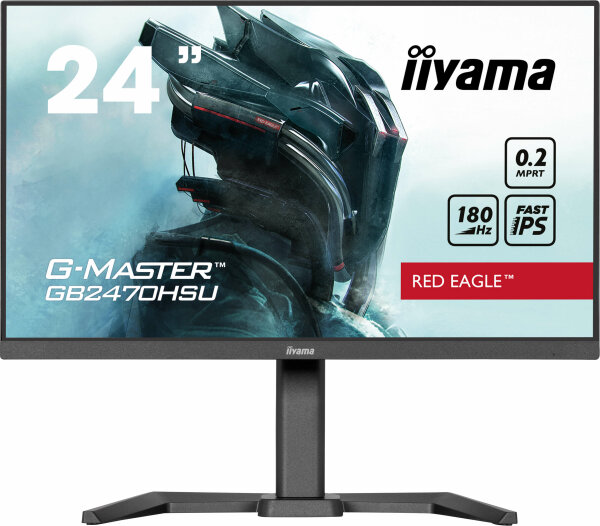 60.5cm (23.8") Iiyama G-MASTER Red Eagle IPS Full-HD 180Hz Pivot