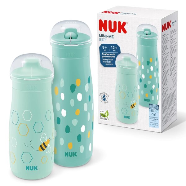 NUK Mini-Me Trinkflaschen Set, ab 9 Monaten, mint
