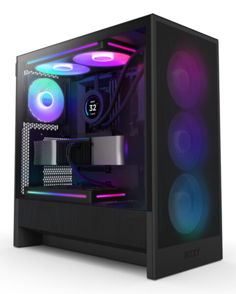 NZXT H5 Flow RGB (2024) Black Edition 44.99l Glasfenster