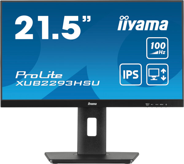 iiyama ProLite XUB2293HSU-B6 Computerbildschirm 54,6 cm (21.5") 1920 x 1080 Pixel Full HD LED Schwarz