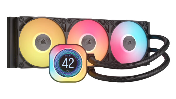 Corsair iCUE LINK TITAN 360 RX LCD Prozessor Wasserkühlung schwarz