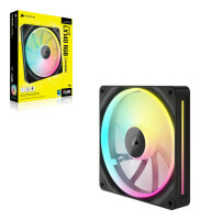 Corsair iCUE LX140 RGB Fan 140mm schwarz Computerkühlsystem Computergehäuse Ventilator 14cm schwarz 1 Stück(e)