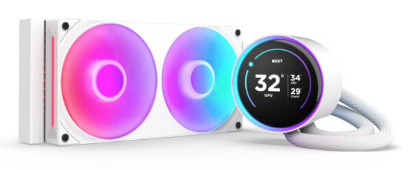 NZXT Kraken Elite 240 RGB Prozessor All-in-One-Flüssigkeitskühler 12 cm Weiß 1 Stück(e)
