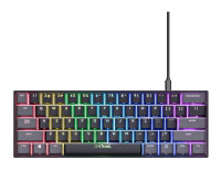 Trust GXT 867 Acira Tastatur Gaming USB QWERTZ Deutsch Schwarz, Grau