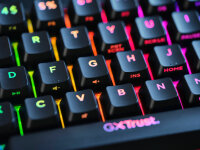 Trust GXT 867 Acira Tastatur Gaming USB QWERTZ Deutsch Schwarz, Grau