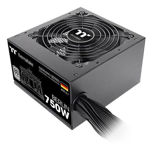 750 Watt Thermaltake Berlin Netzteil 750W ATX 3.1 Power Supply 80 PLUS schwarz