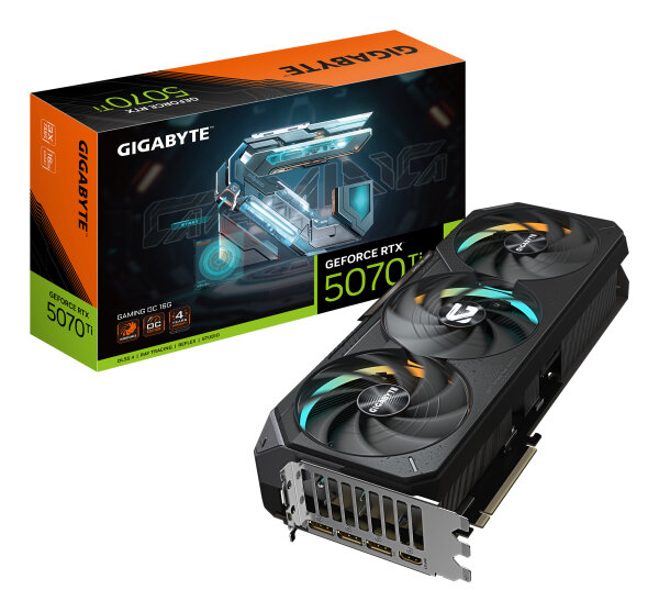 16GB Gigabyte GeForce RTX 5070 Ti GAMING OC 16G Grafikkarte GDDR7 RTX5070Ti