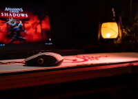 Lexip Legend Tastatur Maus enthalten Gaming USB AZERTY Französisch Schwarz, Gold, Rot, Weiß