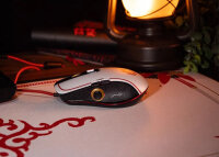 Lexip Legend Tastatur Maus enthalten Gaming USB AZERTY Französisch Schwarz, Gold, Rot, Weiß