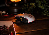 Lexip Legend Tastatur Maus enthalten Gaming USB AZERTY Französisch Schwarz, Gold, Rot, Weiß