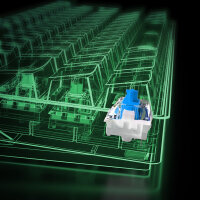 Sharkoon SGK50 S4 Tastatur Gaming USB QWERTZ Deutsch Weiß