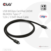 Club 3D USB4/USB-C+DP 1.2m