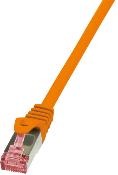 Logilink Patchkabel CAT6   S/FTP AWG27 PIMF  1,00m orange