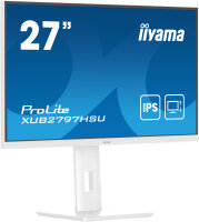 Iiyama ProLite 27" (68.6 cm) Monitor mit IPS-Panel  USB-Hub 100Hz Bildwiederholfrequen höhenverstellbar weiß
