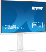 Iiyama ProLite 27" (68.6 cm) Monitor mit IPS-Panel  USB-Hub 100Hz Bildwiederholfrequen höhenverstellbar weiß