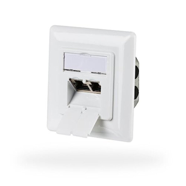 EFB Netzwerkdose CAT6a Unterputz 2-fach RJ45,