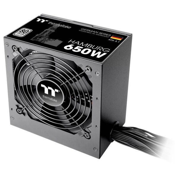 Thermaltake HAMBURG Netzteil 650 W 24-pin ATX ATX Schwarz