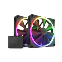NZXT F Series F140 RGB TWIN Matte Black 140mm 2er Pack...