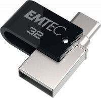 Emtec T260C USB-Stick 32 GB USB Type-A / USB Type-C 3.2...