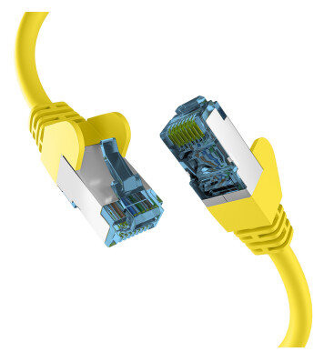 EFB RJ45 PATCHKABEL mit CAT7 ROHKABEL GELB 3m