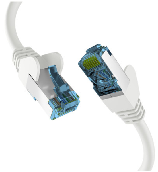 EFB RJ45 PATCHKABEL mit CAT7 ROHKABEL WEISS 5m