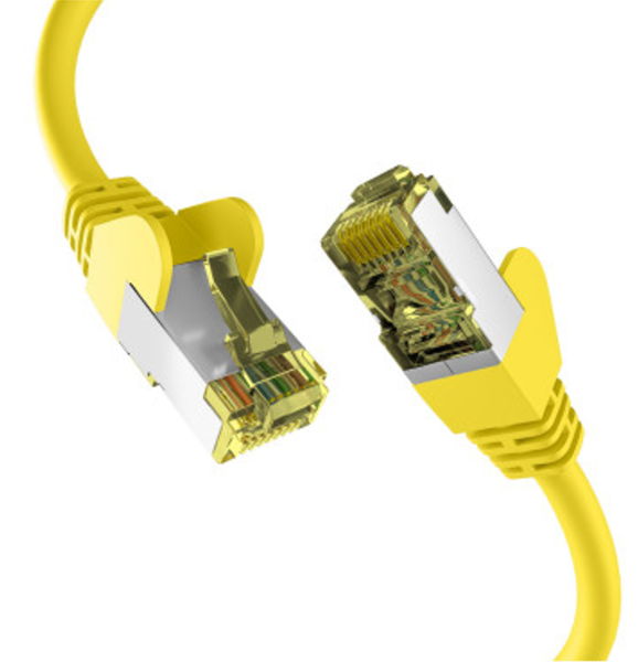 EFB CAT6a GELB 0.15m Patchkabel S/FTP PIMF