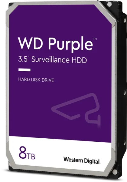 Western Digital Blue Purple Interne Festplatte 8 TB 5400 RPM 256 MB 3.5" Serial ATA III
