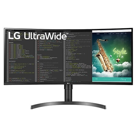 LG 35" 35WN75CP-B Ultrawide Curved HDMI DP USB IPS 21:9 black