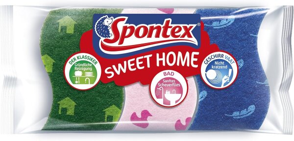 Spontex Spülschwamm Sweet Home x3