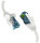 EFB RJ45 PATCHKABEL mit CAT7 ROHKABEL WEISS 0.25m