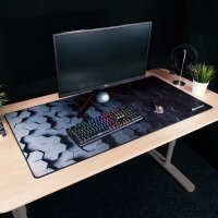 Sharkoon Skiller SGP30 Big Hex Gaming Mouse Pad Mat 1200x600mm hellgrau/dunkelgrau Mausmatte
