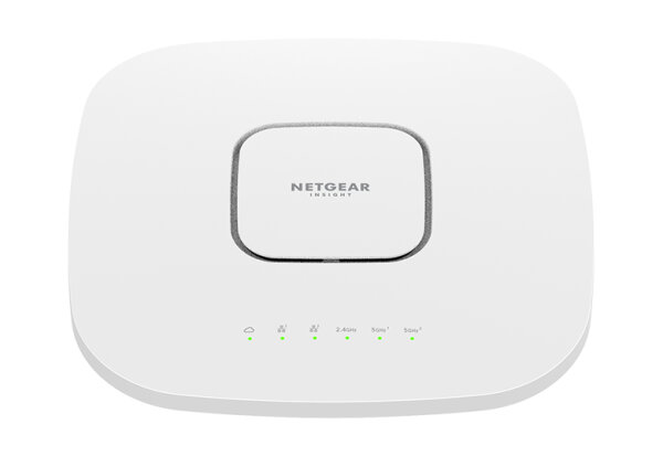 NETGEAR Insight Cloud Managed WiFi 6 AX6000 Tri-band Multi-Gig Access Point (WAX630) 6000 Mbit/s Weiß Power over Ethernet (PoE)