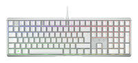 Cherry  Xtrfy MX 3.1 MX2A RGB BROWN USB Gaming Tastatur weiß/silber QWERTZ Anti Ghosting Gamer Keyboard white