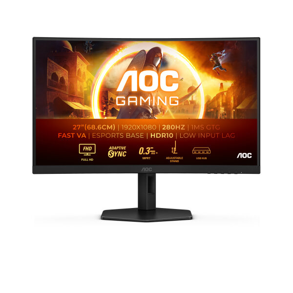 AOC 68,6cm (27") C27G4ZXU 16:09 2xHDMI+DP+USB Curved bl/gr