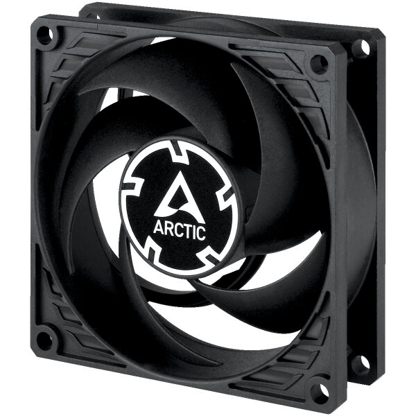 ARCTIC Lüfter 80*80*25 P8 Max-80mm PWM regulated (Black)