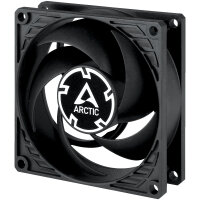 ARCTIC Lüfter 80*80*25 P8 Max-80mm PWM regulated (Black)